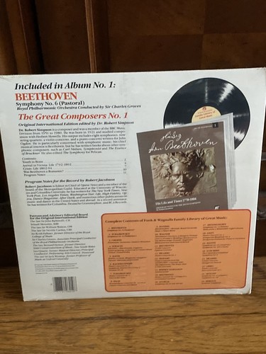 Funk & Wagnalls Family Library of Great Music Album# 1 Beethoven - Sealed!! - Picture 4 of 6