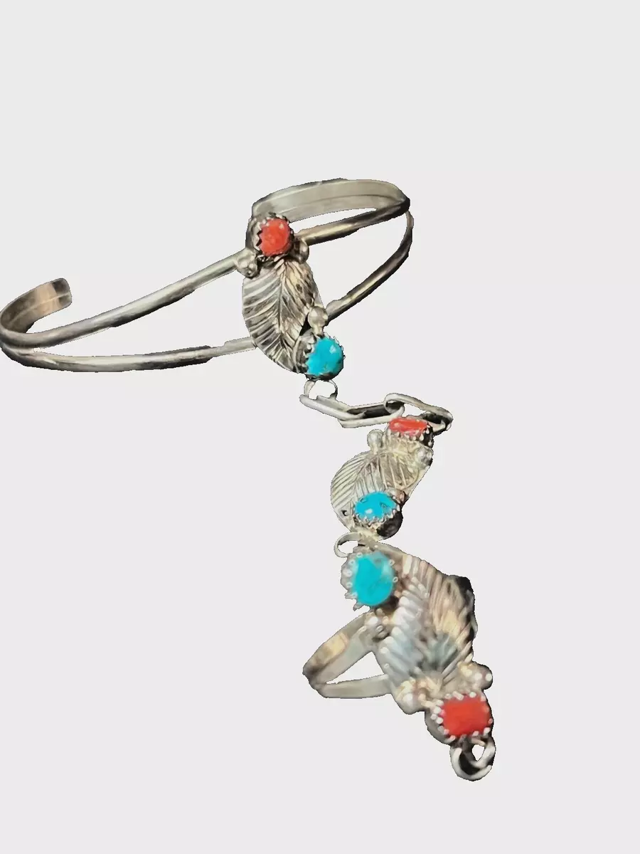 Turquoise slave store bracelet ring