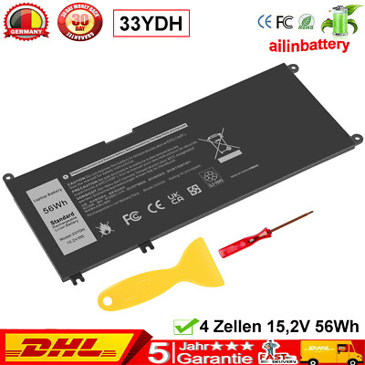 56WH 33YDH PVHT1 081PF3 Akku Für Dell Inspiron 17 7773 7778 Latitude 3590 7570
