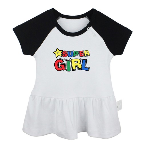 Pack of 2, Father Daughter Best Friends For Life & Super Girl Baby Girls Dress - Picture 6 of 21