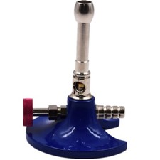 2 Pcs Dental Single Tube Gas Light Energy-Saving Lab Swivel Bunsen Burner Blue