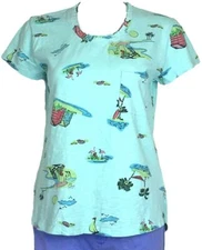NWT New FRESH PRODUCE BEACHY KEEN Janey Slub T Top Shirt Seaglass Medium M