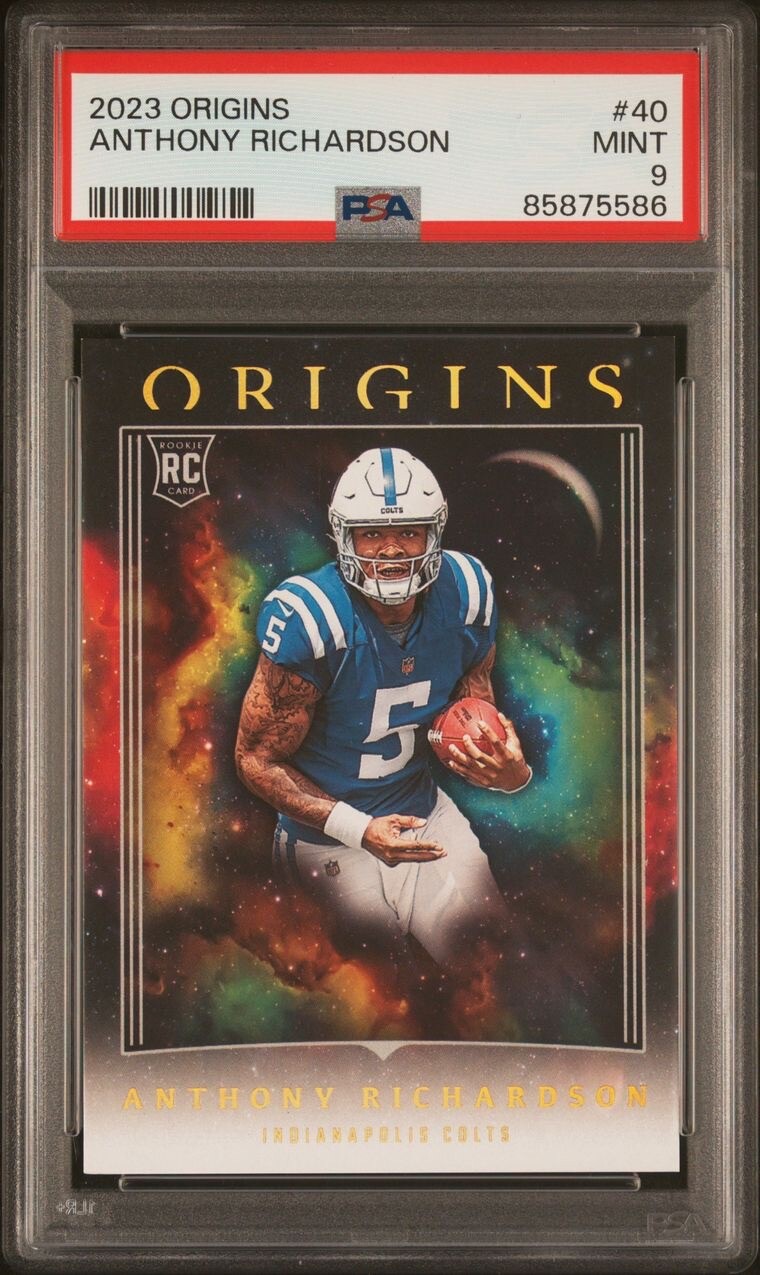 Anthony Richardson Panini Origins Rookie Autographs #RAARI Pink