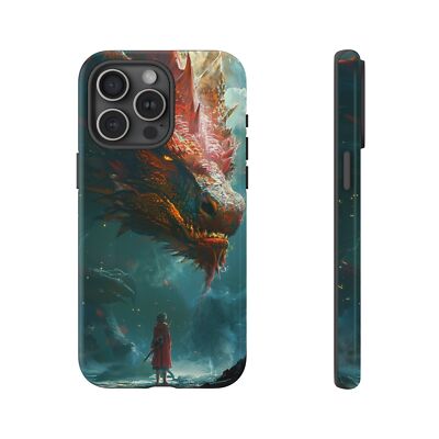 Phone Ink - iPhone | Galaxy | Pixel Case - Red Dragon Fantasy Painting