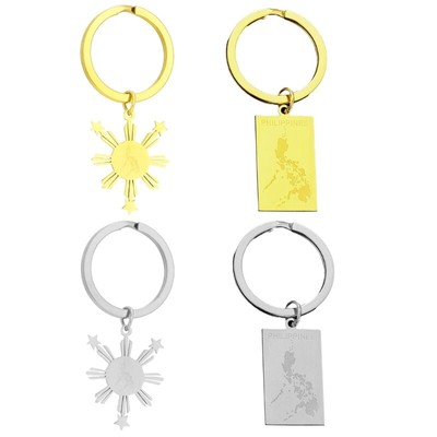 Versatile Philippines Map Keychain Culture Keyrings Philippines Map Key Holder