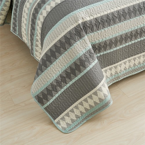 3PCS Exotic Boho Quilt Set Bedspread Coverlet Bed Cover Reversible Lightweight - Picture 80 of 87