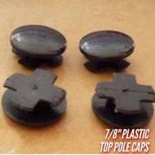 Wire Shelving Pole Caps - 4 Pack