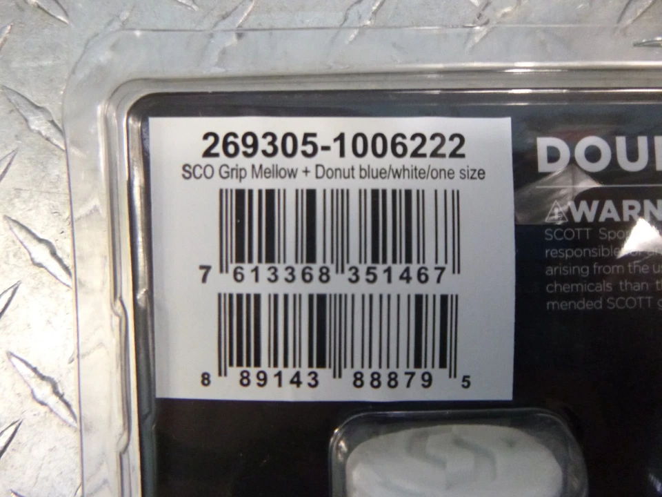 SCOTT 269305-1006 Mellow + Donut Motocross Grips, Blue/White - Image 3 of 3