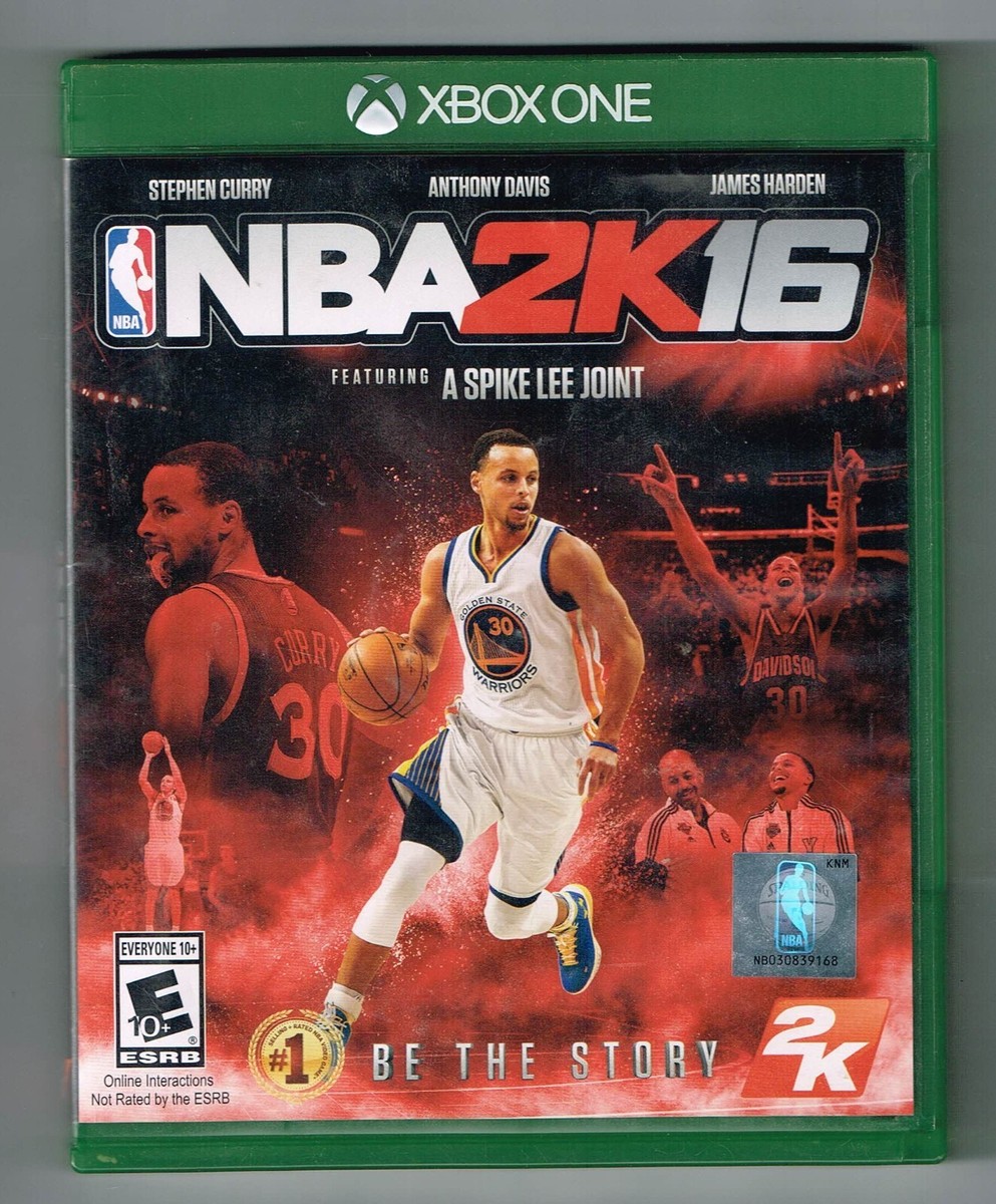 NBA 2K16 Stephen Curry Xbox One video Game Disc Case