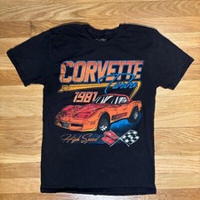 Corvette Chevrolet Turbo 1981 Mens Small Retro Graphic T-shirt Chemistry