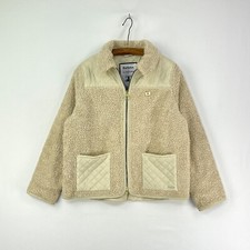 Barbour Alexachung Hazel Teddy Jacket Womens 14 Cream Sherpa Short Alexa Chung