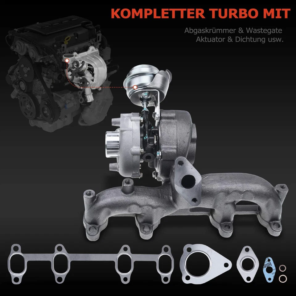 Turbolader für Audi A3 VW Bora Golf IV V Golf Plus Passat Sharan Touran 1.9 TDI - Bild 4 von 4