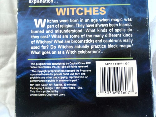 SECRETS & MYSTERIES OF THE UNKNOWN VHS WITCHES WITCHCRAFT HORROR DOCUMENTARY - Picture 3 of 7