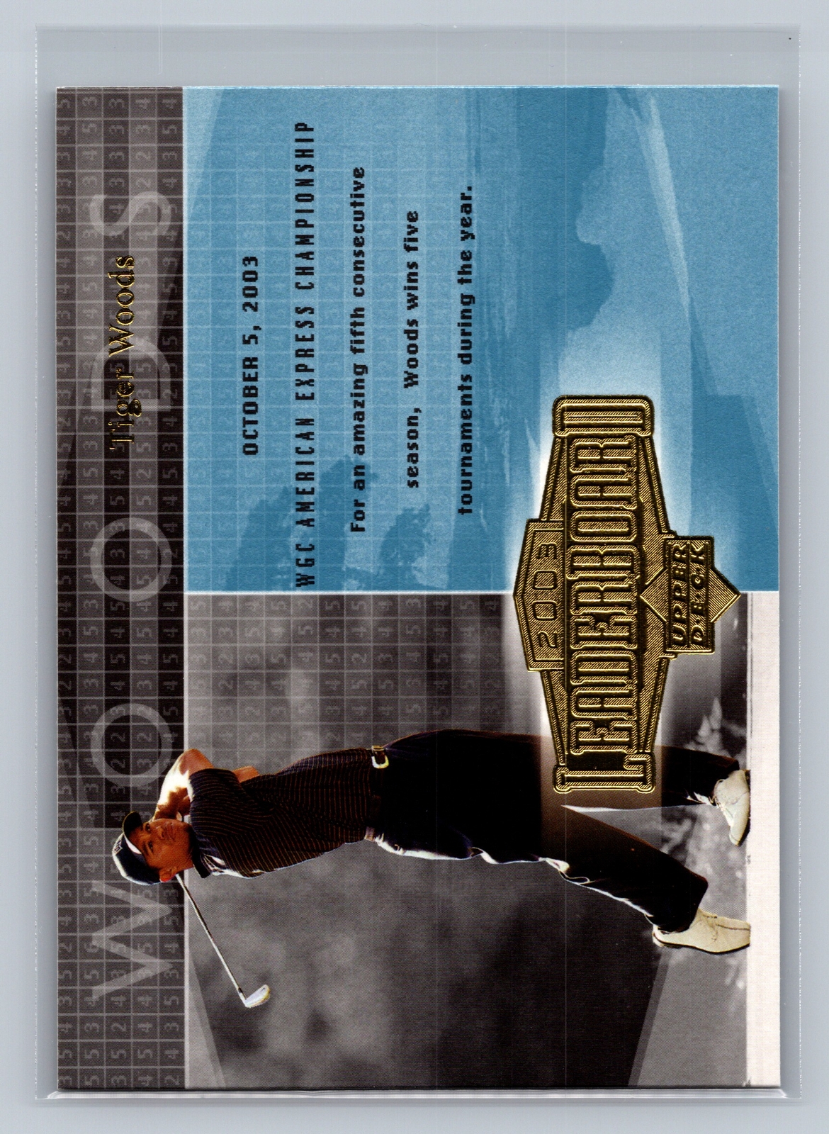 2004 Upper Deck Leaderboard Tiger Woods #57