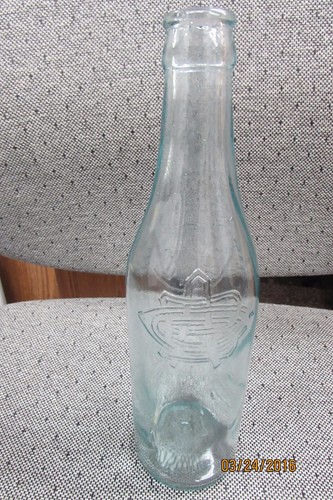 antique embossed beer bottle akron brewing co. akron ohio