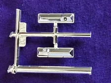 1972 FORD F250 * CHROME VALVE COVERS for 390 * from Moebius 1:25 Model Kit 67-72