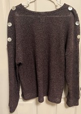 Woman s Knitted Brown Sweater Size Xl