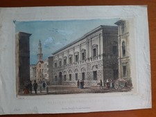 VENETO-VENEZIA-SPLENDIDA LITOGRAFIA-COLORI-M. MORO-1850- ORIGINALE-RARA !