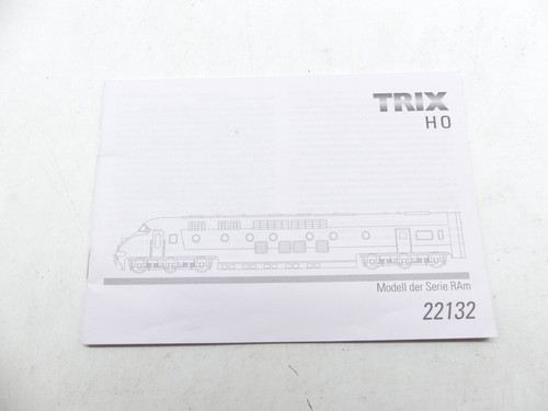 Trix 22132 Anleitung / Ersatzteilliste für Serie RAm | Zustand: Gebraucht
