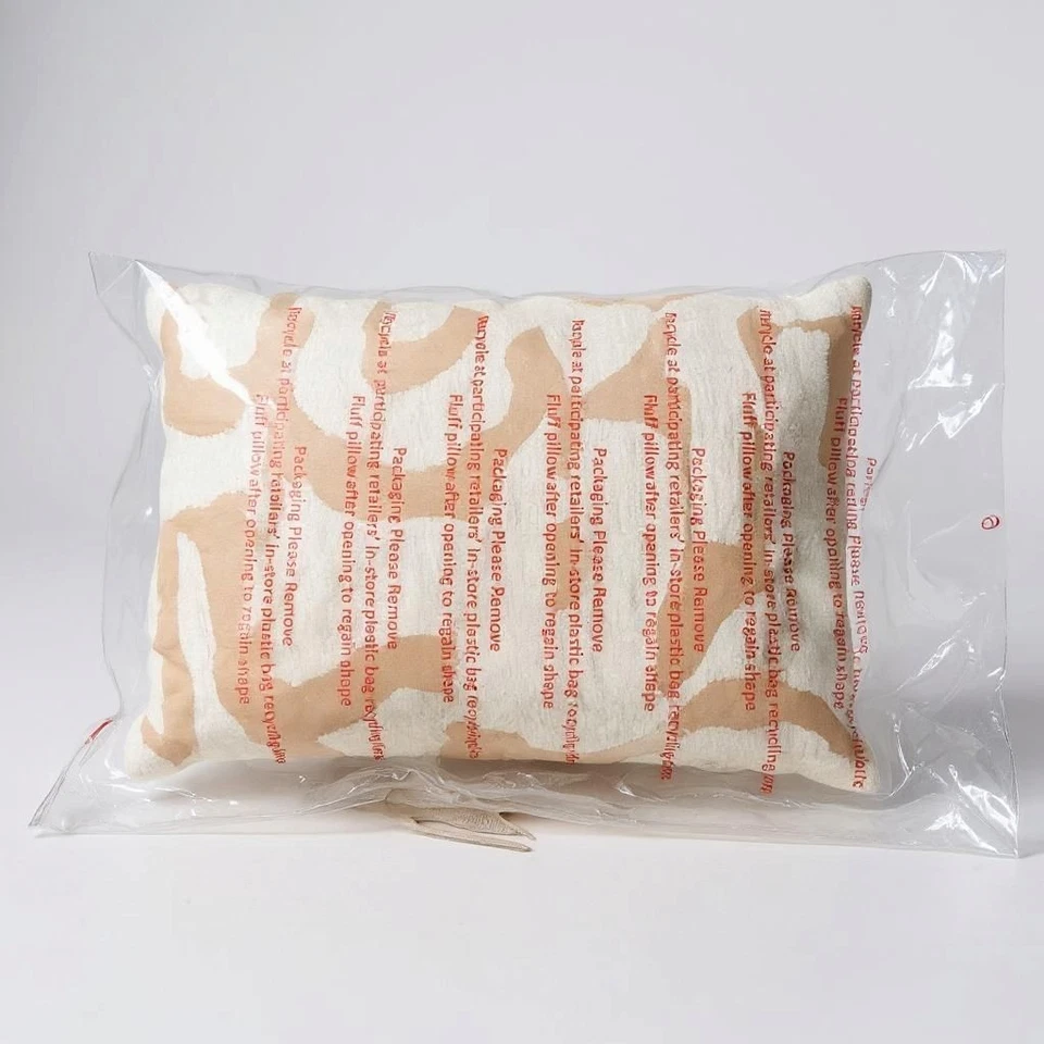 Threshold™Terracotta Geometric Pattern Chenille & Velvet Lumbar Throw Pillow NWT - Image 2 of 3