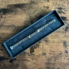 David Yurman Lyrica Double X Chain Bracelet w/ 18K Yellow Gold - 8mm - 7.5"