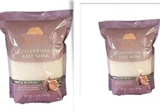2 Tree Hut Detoxifying Mediterranean Salt Soak Fig  Olive, 3Ibs NEW Sealed
