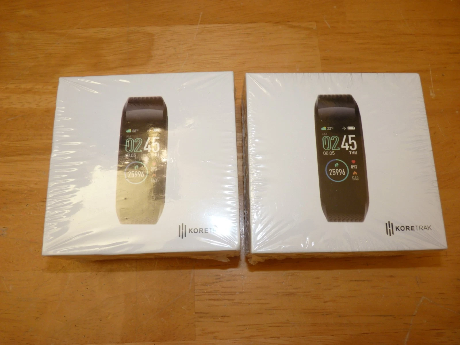 2 Koretrak Smart Watches Fitness Tracker Heart Monitor Smart Watch Authentic NEW