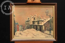Winter Street Scene | Framed Utrillo Print