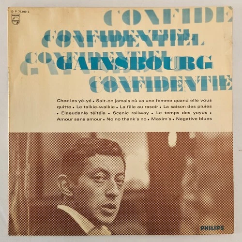 Serge Gainsbourg "Confidentiel" Original Mono 1966 Blue Label LP