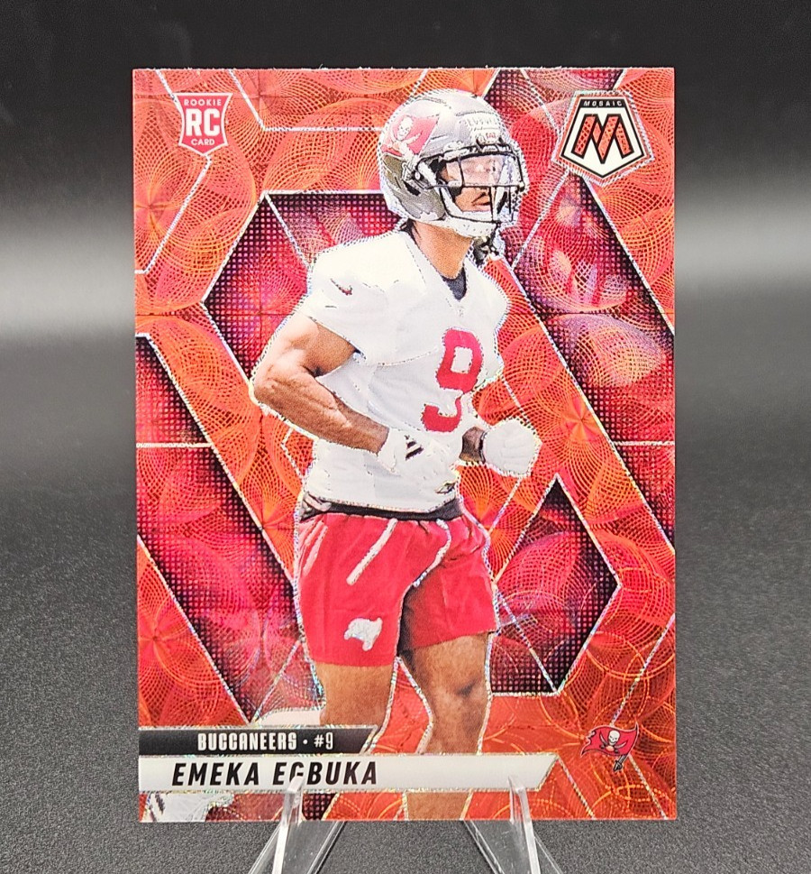 2025 Panini Mosaic Red Scope #376 Emeka Egbuka Tampa Bay Buccaneers
