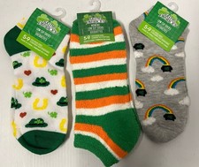 St Patrick Day Socks 3 Pack / size 5-9 Free Shipping