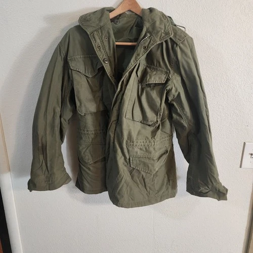 VTG 70s Vietnam US Army Military M-65 Field Coat Jacket - No Liner