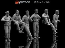 28mm german tank crew WW2 Tabletop gaming miniatures