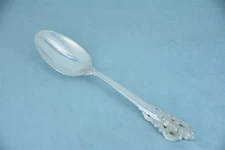 Wallace Grande Baroque Sterling 6-7/8" Oval Soup Dessert Spoon No Monogram
