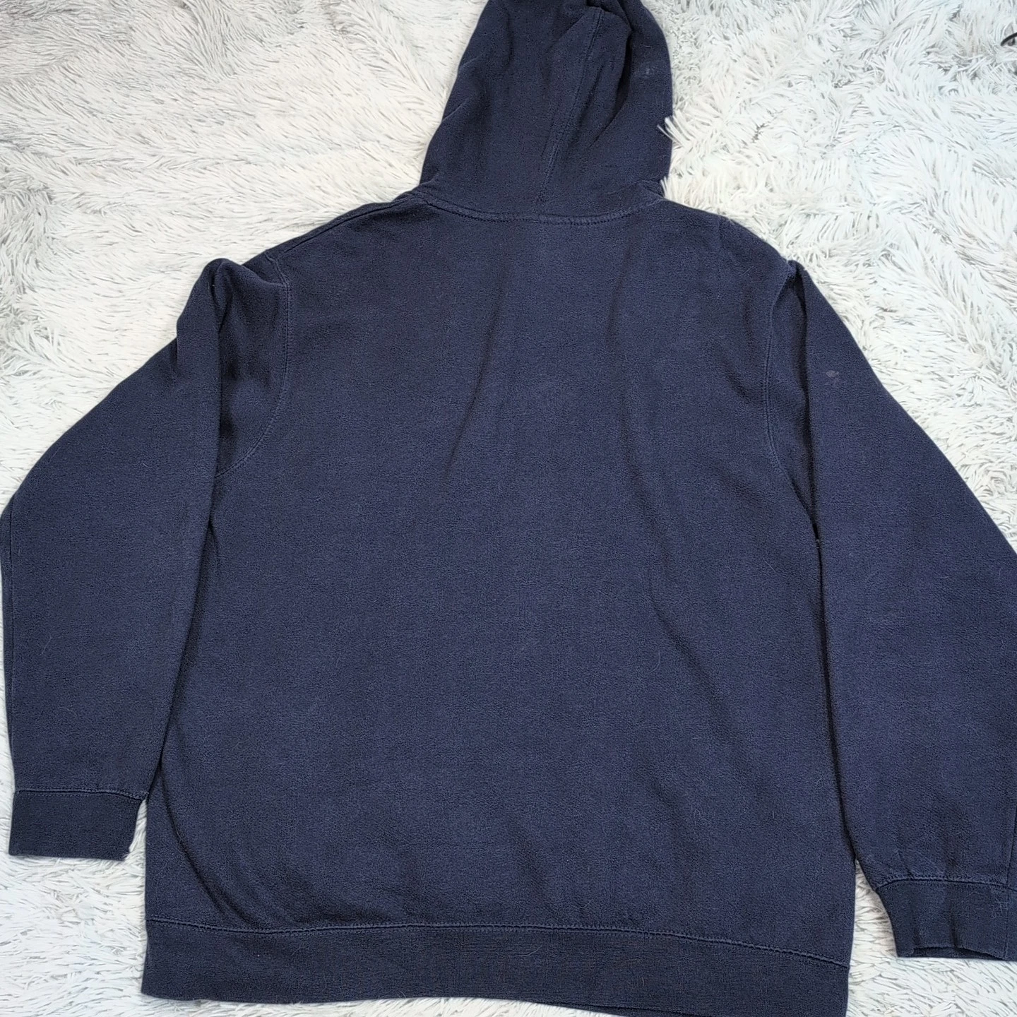 VETEMENTS Felpa New England Patriots uomo L felpa con cappuccio blu NFL calcio tasca attiva