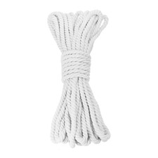 0.5 Inch 50 Feet Macrame Cord Cotton Cord Rope String 3 Strands Twisted Braid...