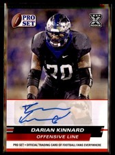 2022 Pro Set Draft #PSA-DK1 Darian Kinnard Autographs Red Auto