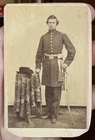 Inscribed CDV Civil War officer Samuel Lippincott Woodward, 6th Illinois Cavalry