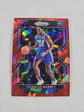 Charles Bassey 2021-22 Panini Prizm Red Cracked Ice Rookie #304