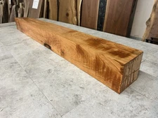 Rustic Figured Cherry Wood Beam/Fireplace Mantel/Hand Hewn/Solid Cherry Beam