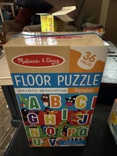 Melissa Doug Alphabet Floor Puzzle 36 pcs - Size 34in x 22.7in - Ages 3 NEW