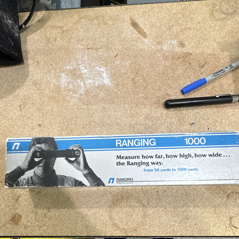 Vintage rangematic Ranging 1000 Hunting Rangefinder 6x 50-1000yd Compass