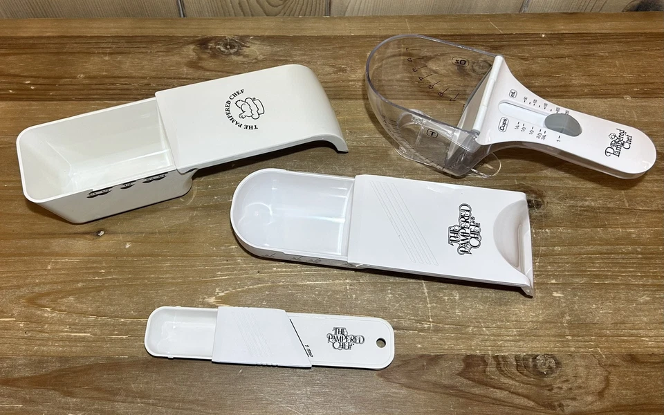 PAMPERED CHEF~Adjustable Measuring Set Sliding Spoons & Sliding Cups - Image 4 of 4