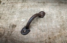 Schubladengriff Möbelgriff klein Schrankgriff Gusseisen antikbraun Nostalgie