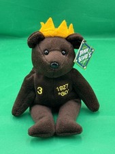 Babe Ruth Bamm Beanos 1998 Teddy Bear Beanie Yankees King Salvino s w/Tag