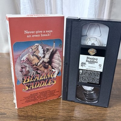 Warner Blazing Saddles VHS NTSC  Mel Brooks Cleavon Little R Rated