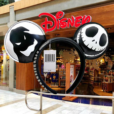 The Nightmare Before Christmas Disney Parks Jack Oogie Headband Minnie Ears nwt