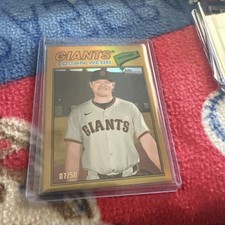  2026 Topps Heritage Logan Webb Gold Refractor 07/50 #82