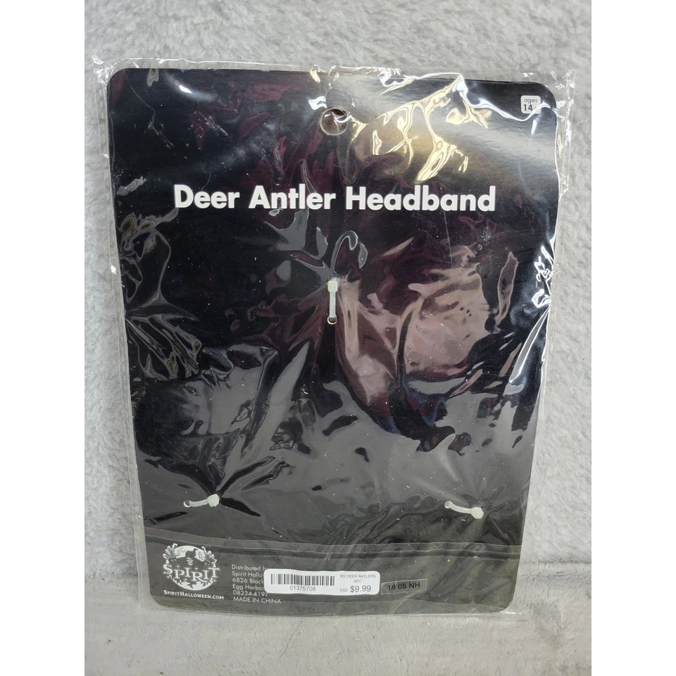 Diadema Spirit Halloween Ciervo Cuerno Oro Estrás Disfraz Accesorio Foto 2 de 3