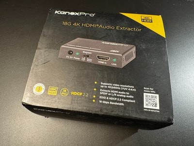 Kanex Pro 18G 4K HDMI Audio Extractor - Optical & Analog Audio Out [HAECOAX3]